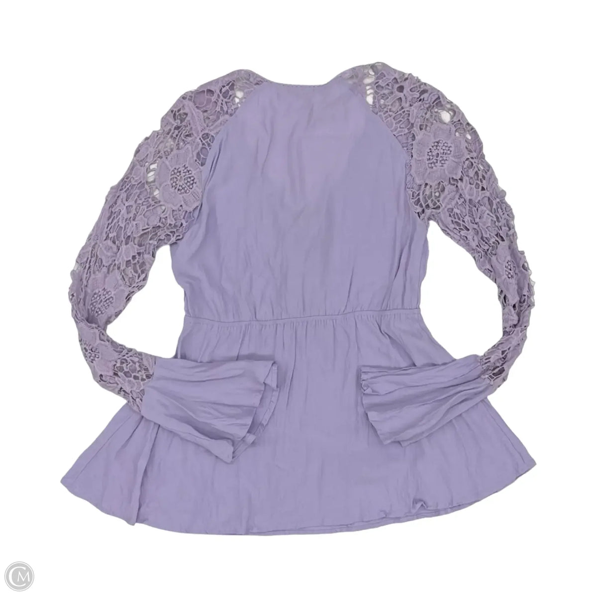 Top Long Sleeve By Gimmicks In Purple, Size: S