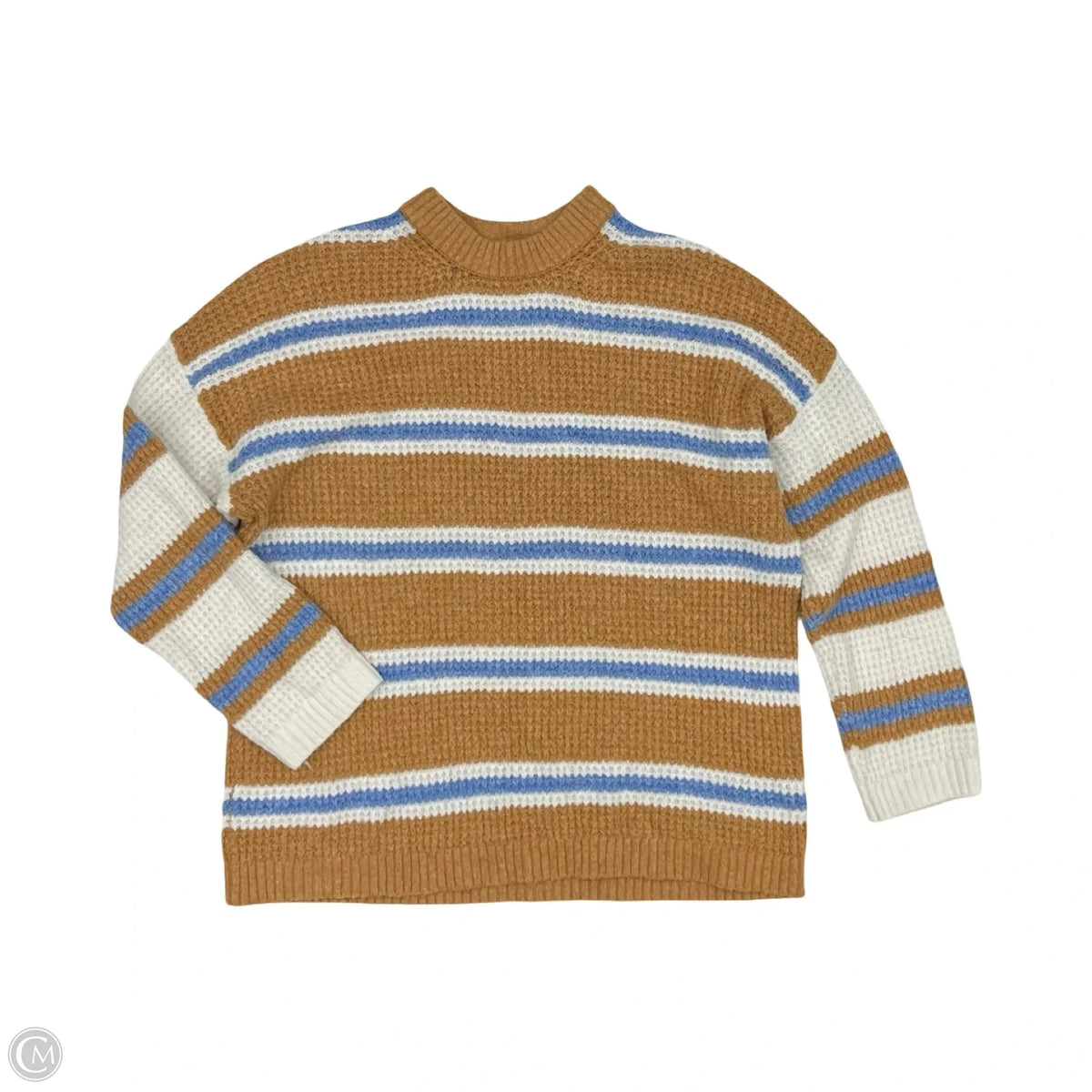 Sweater By American Eagle In Blue & Tan, Size: M