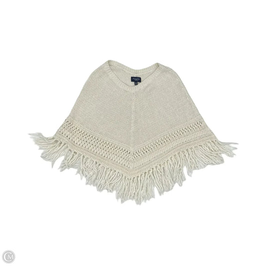 Poncho By American Eagle In Cream, Size: M