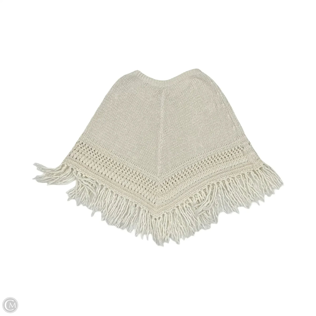 Poncho By American Eagle In Cream, Size: M