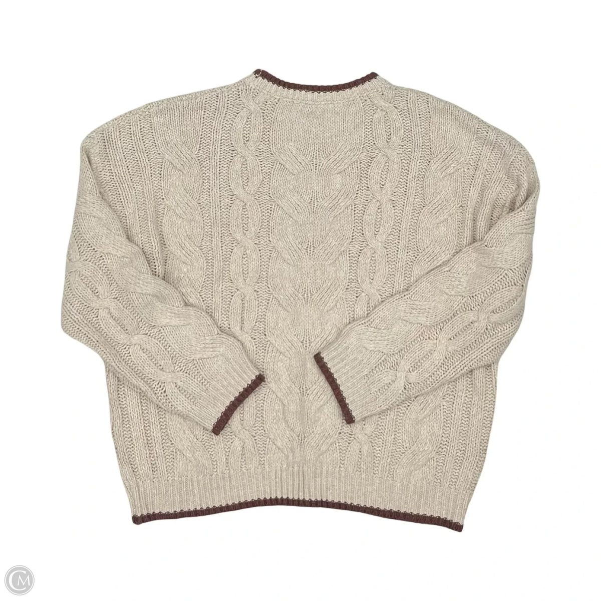 Sweater By Cme In Tan, Size: Xl
