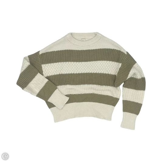 Sweater By A New Day In Cream & Green, Size: Xs