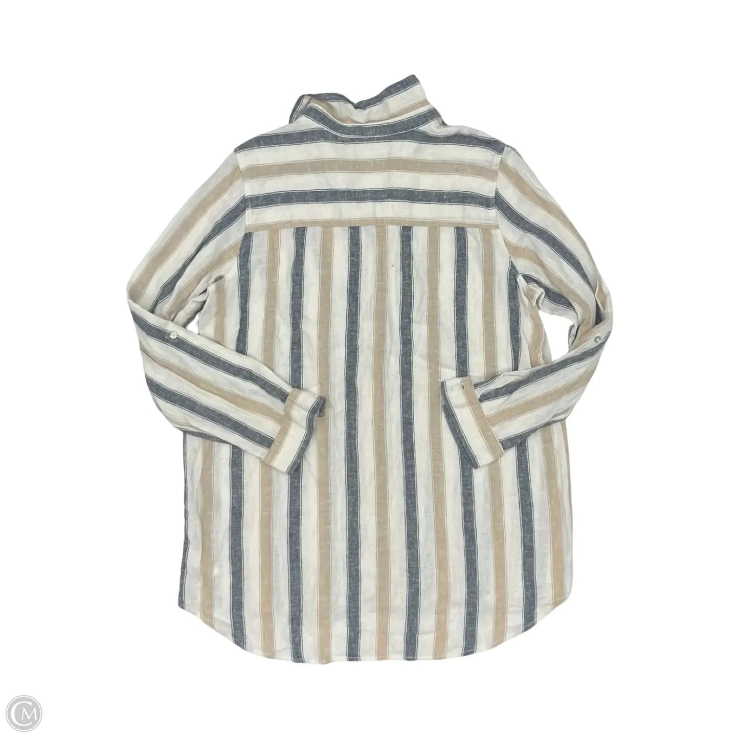 Top Long Sleeve By Tahari In Cream, Size: L