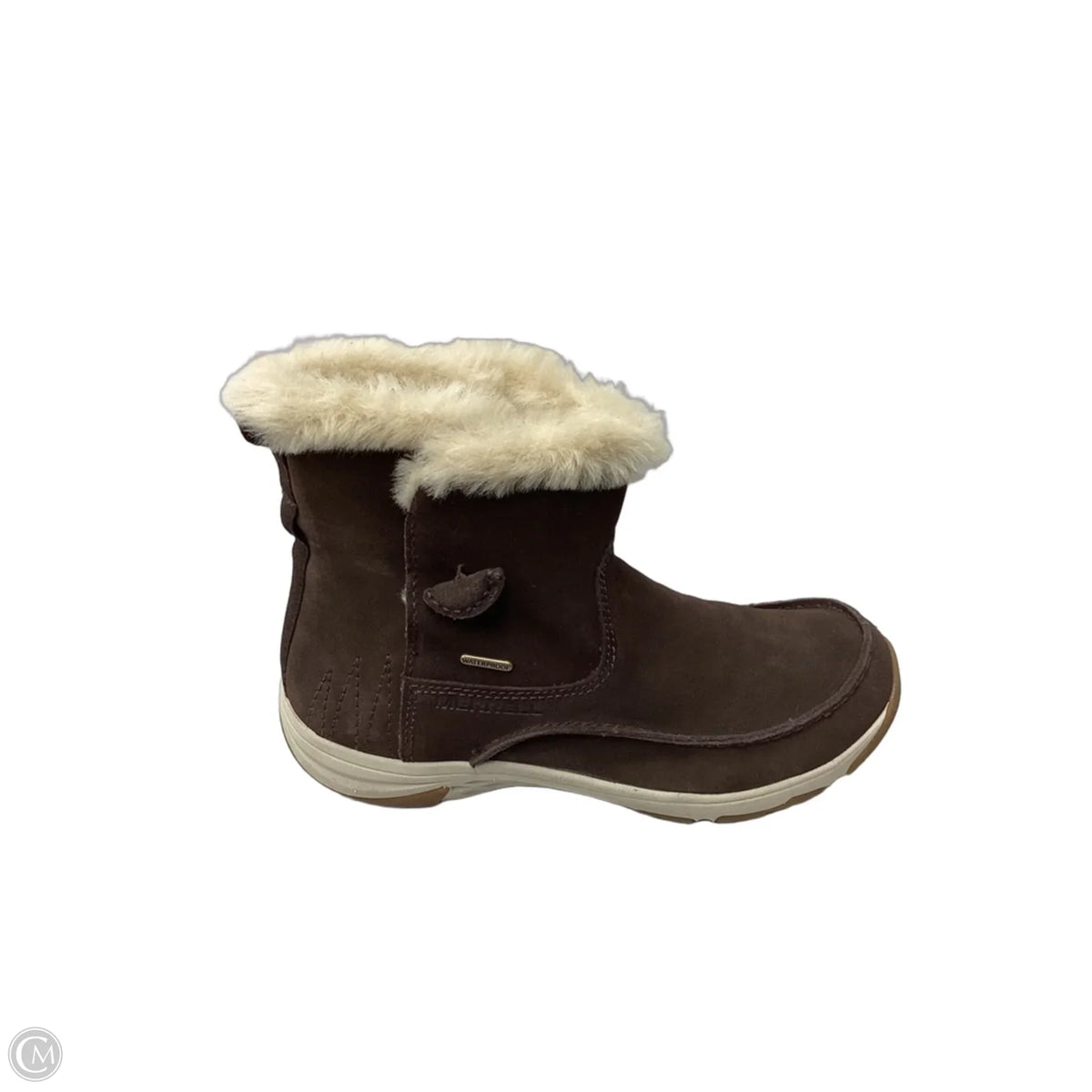 Boots Ankle Flats By Merrell In Brown, Size: 10