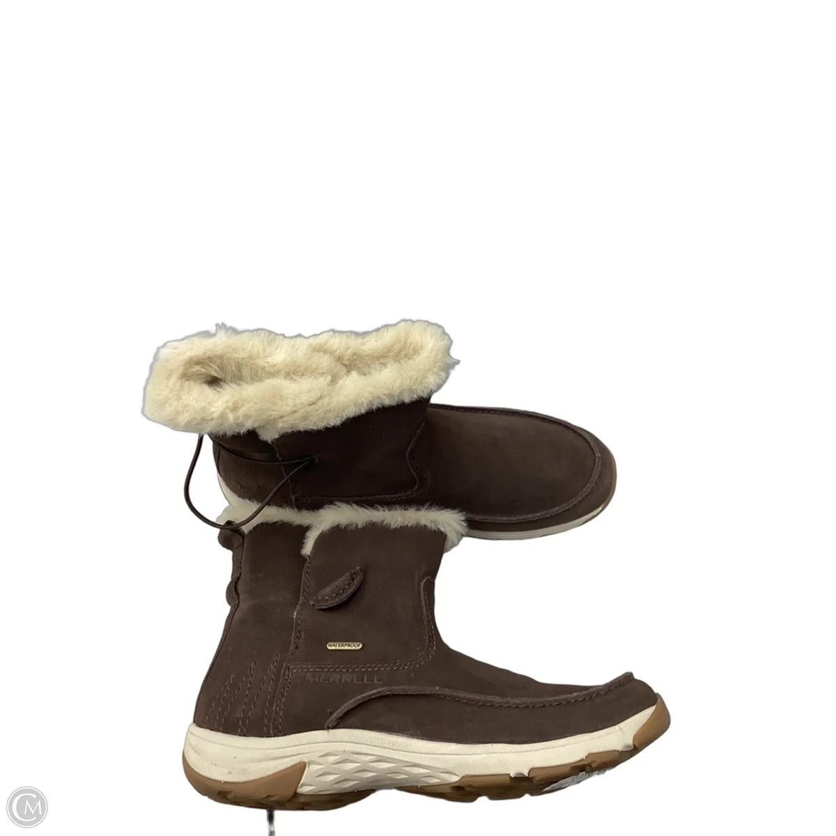Boots Ankle Flats By Merrell In Brown, Size: 10
