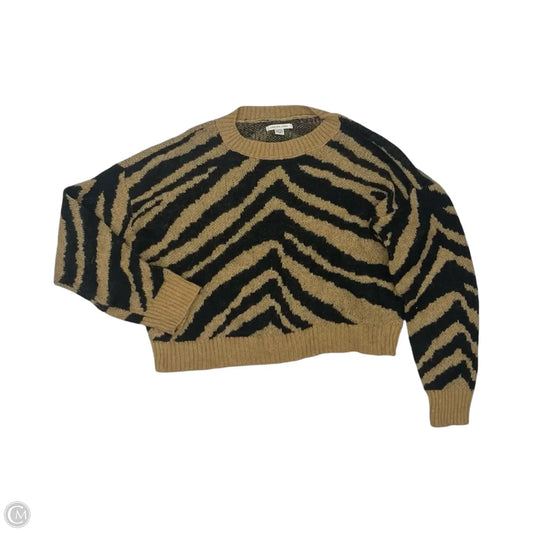 Sweater By American Eagle In Black & Tan, Size: Xs