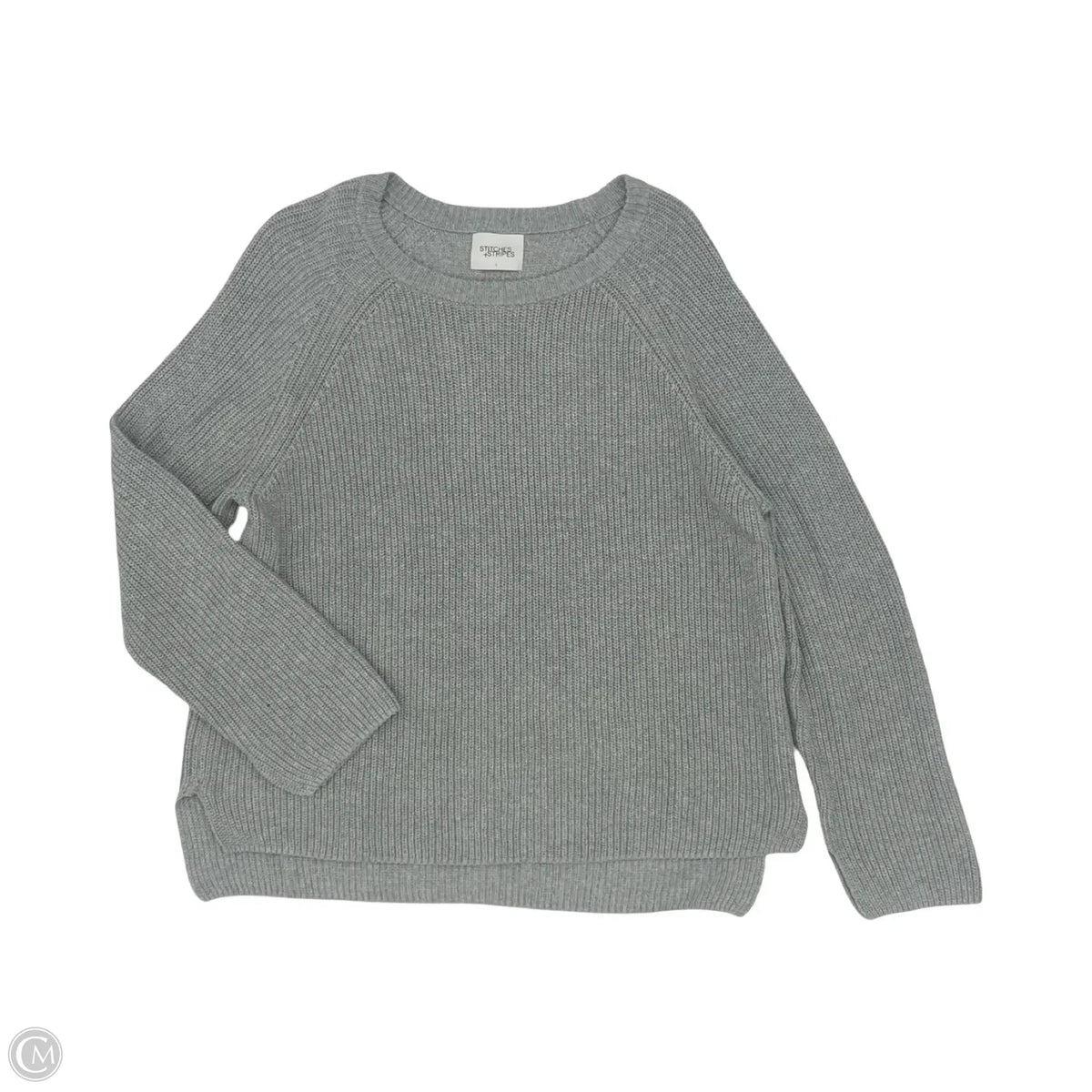 Sweater By Clothes Mentor In Grey, Size: L