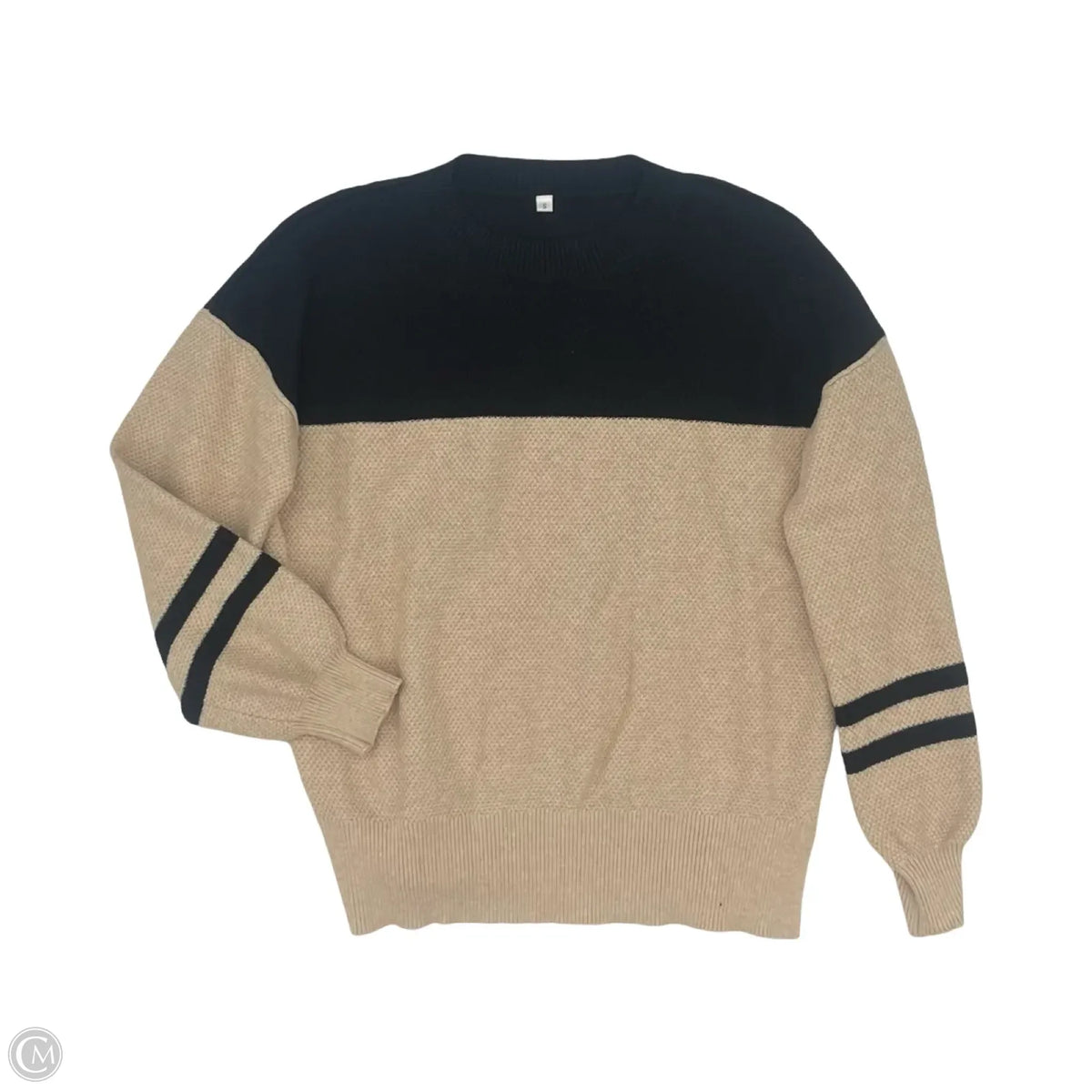 Sweater By Cme In Black & Tan, Size: S