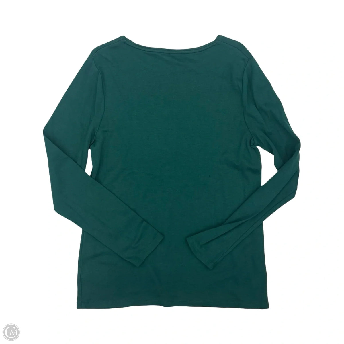 Top Long Sleeve By Talbots In Green, Size: L