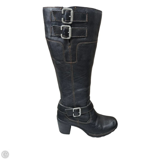 Boots Knee Heels By Boc In Black, Size: 9