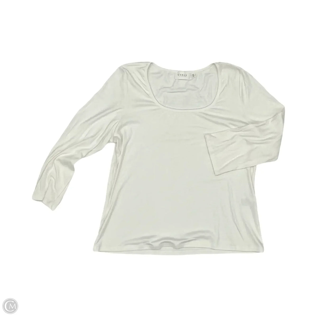 Top Long Sleeve Basic By Cyrus In White, Size: Xl