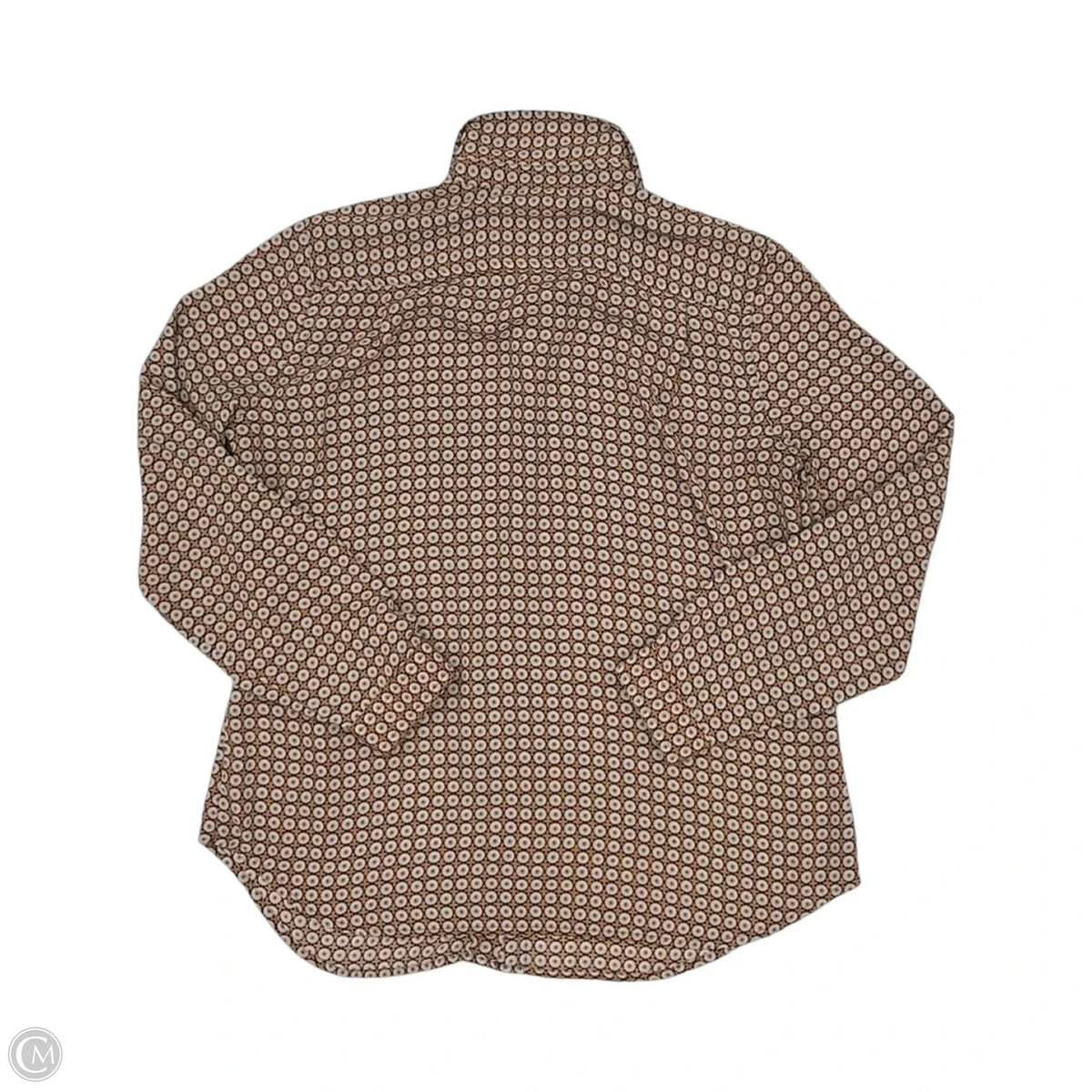 Blouse Long Sleeve By Loft In Brown, Size: Mp