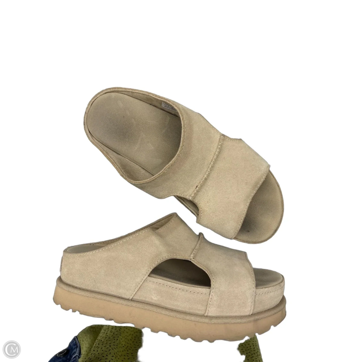 Sandals Designer By Ugg In Tan, Size: 8