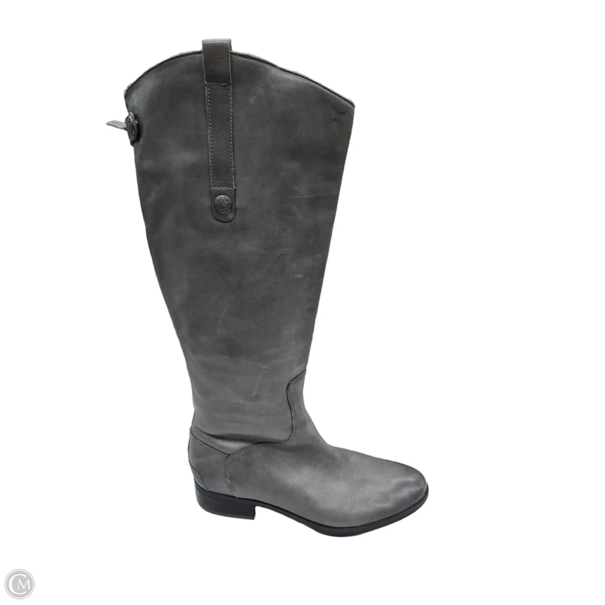 Boots Leather By Sam Edelman In Grey, Size: 8.5