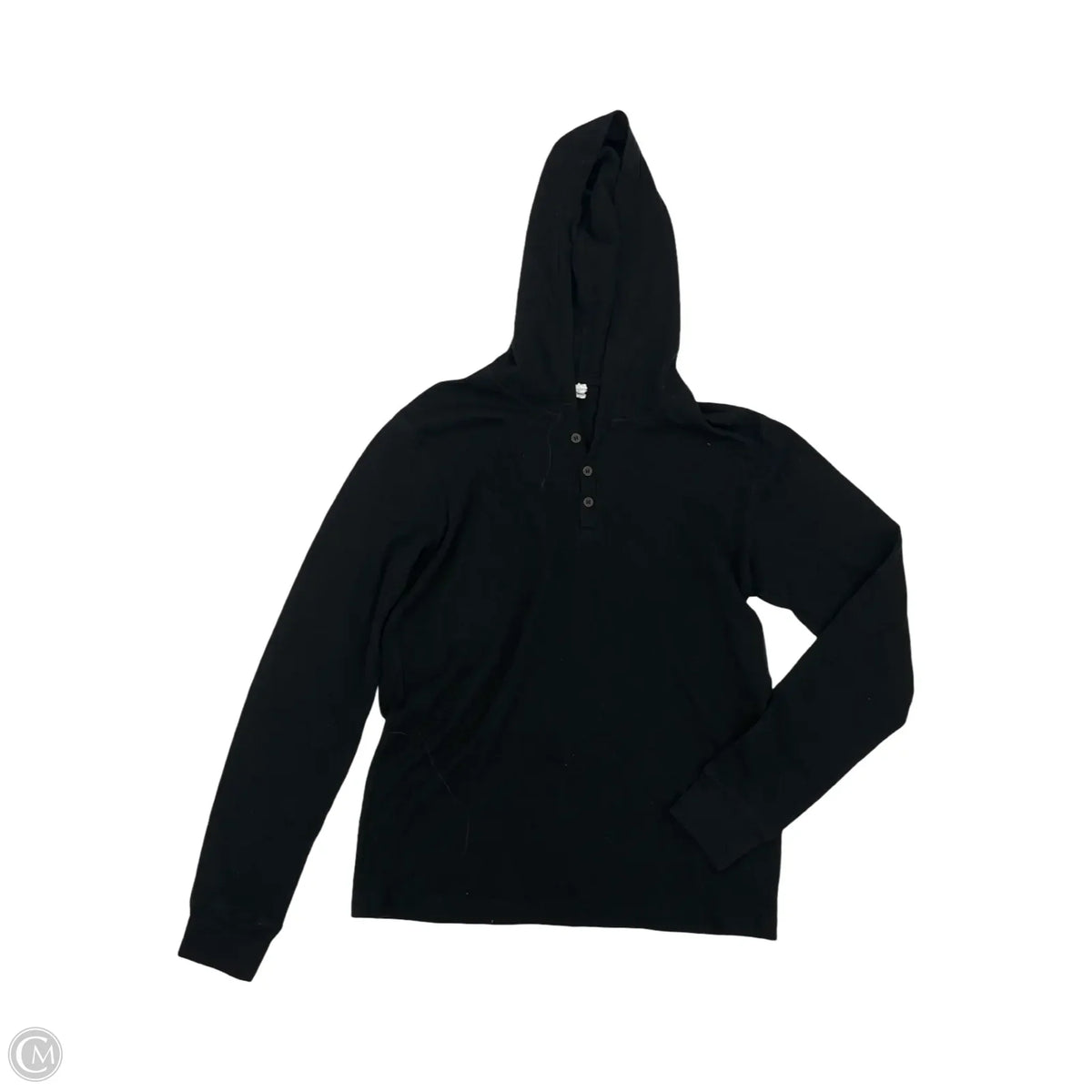 Top Long Sleeve By Canvas In Black, Size: M
