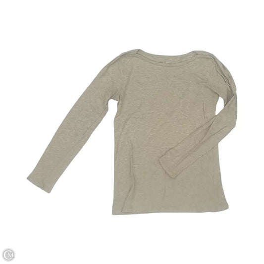Top Long Sleeve By J. Crew In Tan, Size: S