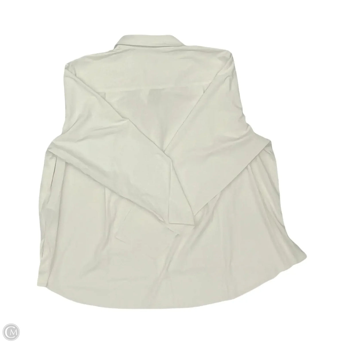 Blouse Long Sleeve By Athleta In White, Size: 2x
