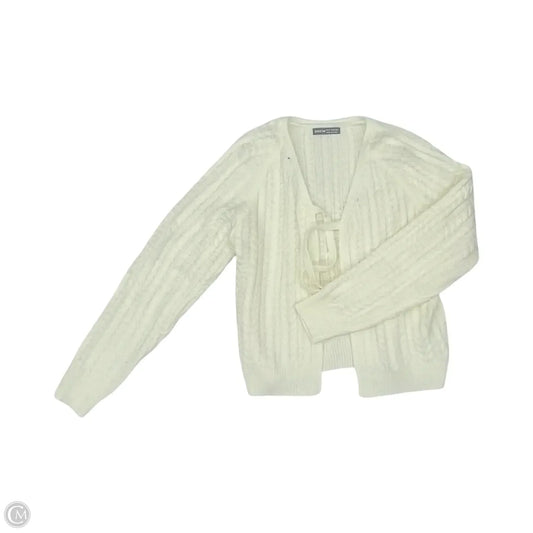 Sweater Cardigan By Shein In Cream, Size: M