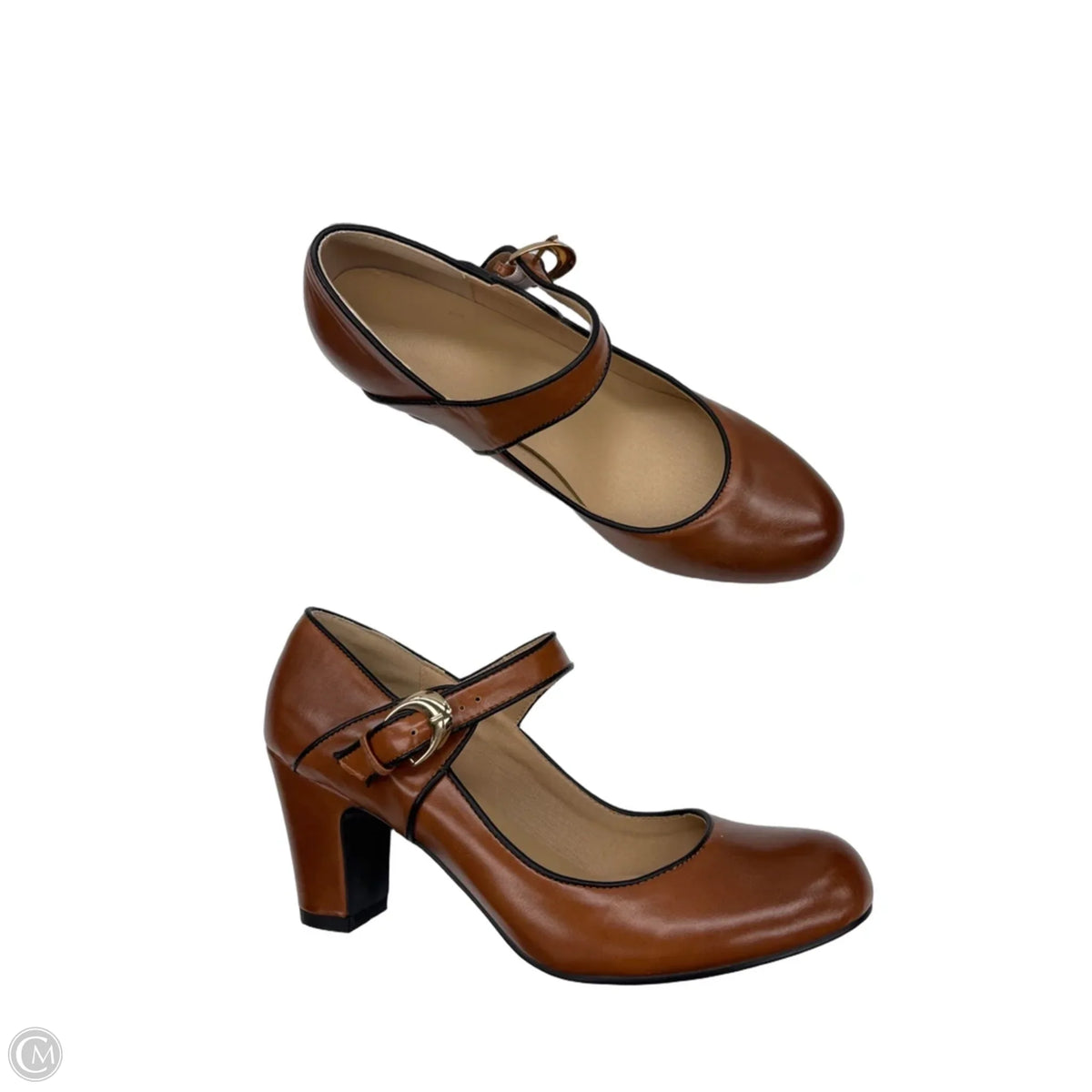Shoes Heels Platform By Cme In Brown, Size: 10