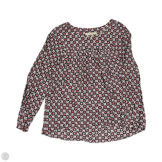 Blouse Long Sleeve By Loft In Pink, Size: Xs