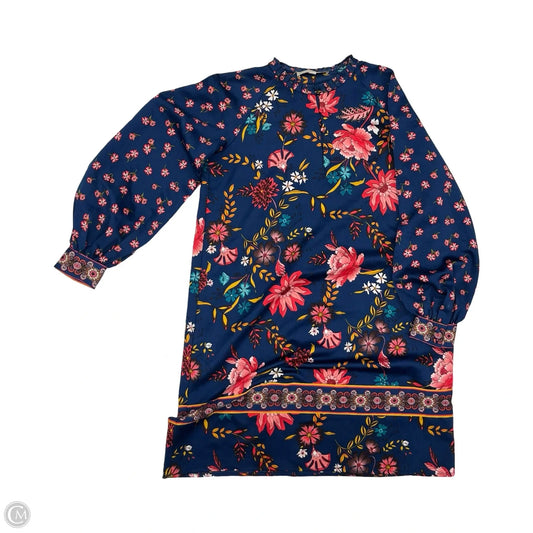 Tunic Long Sleeve By Loft In Blue, Size: Xs