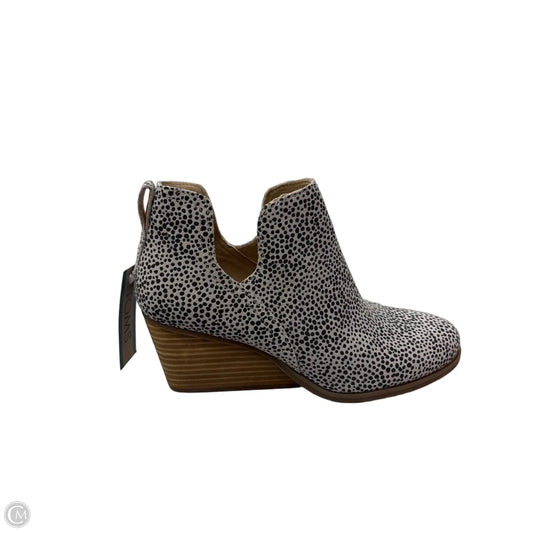 Boots Ankle Heels By Toms In Black & White, Size: 9