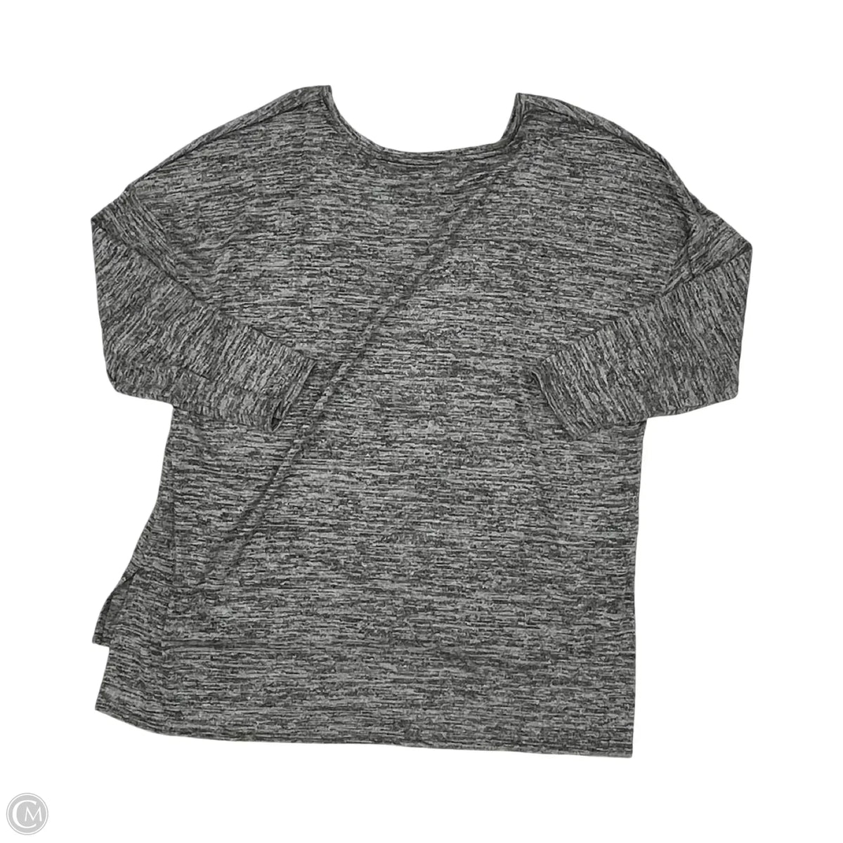 Top Long Sleeve By Massini In Grey, Size: 3x
