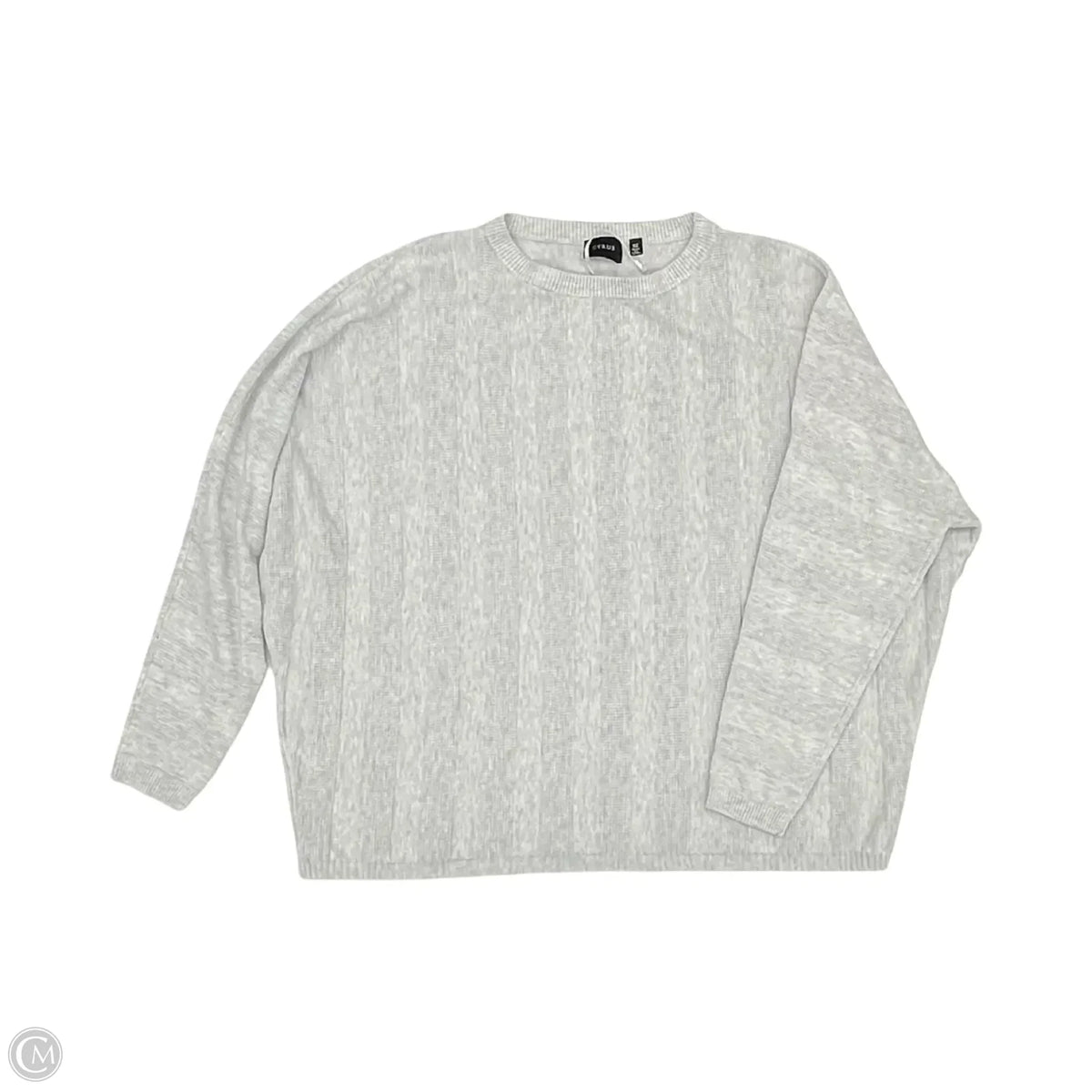 Sweater By Cyrus In Grey, Size: 1x