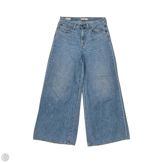 Jeans Wide Leg By Levis In Blue Denim, Size: 6