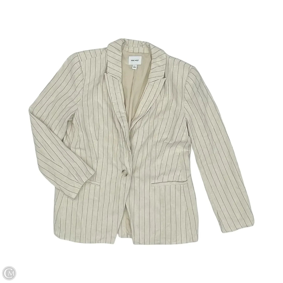 Blazer By Nine West In Cream, Size: L