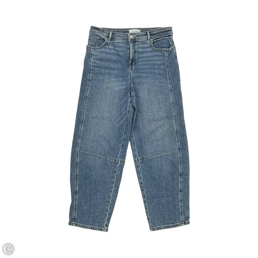 Jeans Wide Leg By Loft In Blue Denim, Size: 10
