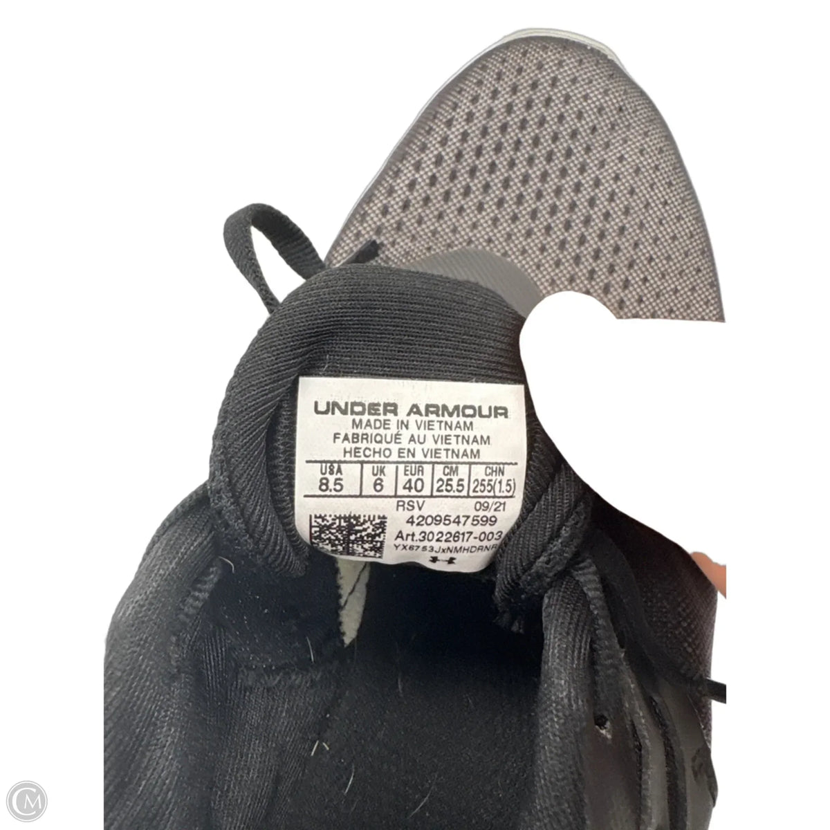 Shoes Athletic By Under Armour In Black, Size: 8.5