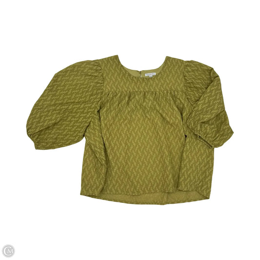 Blouse 3/4 Sleeve By Ophelia Roe In Green, Size: 2x