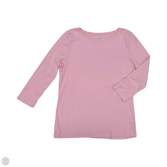 Top 3/4 Sleeve By Talbots In Pink, Size: M