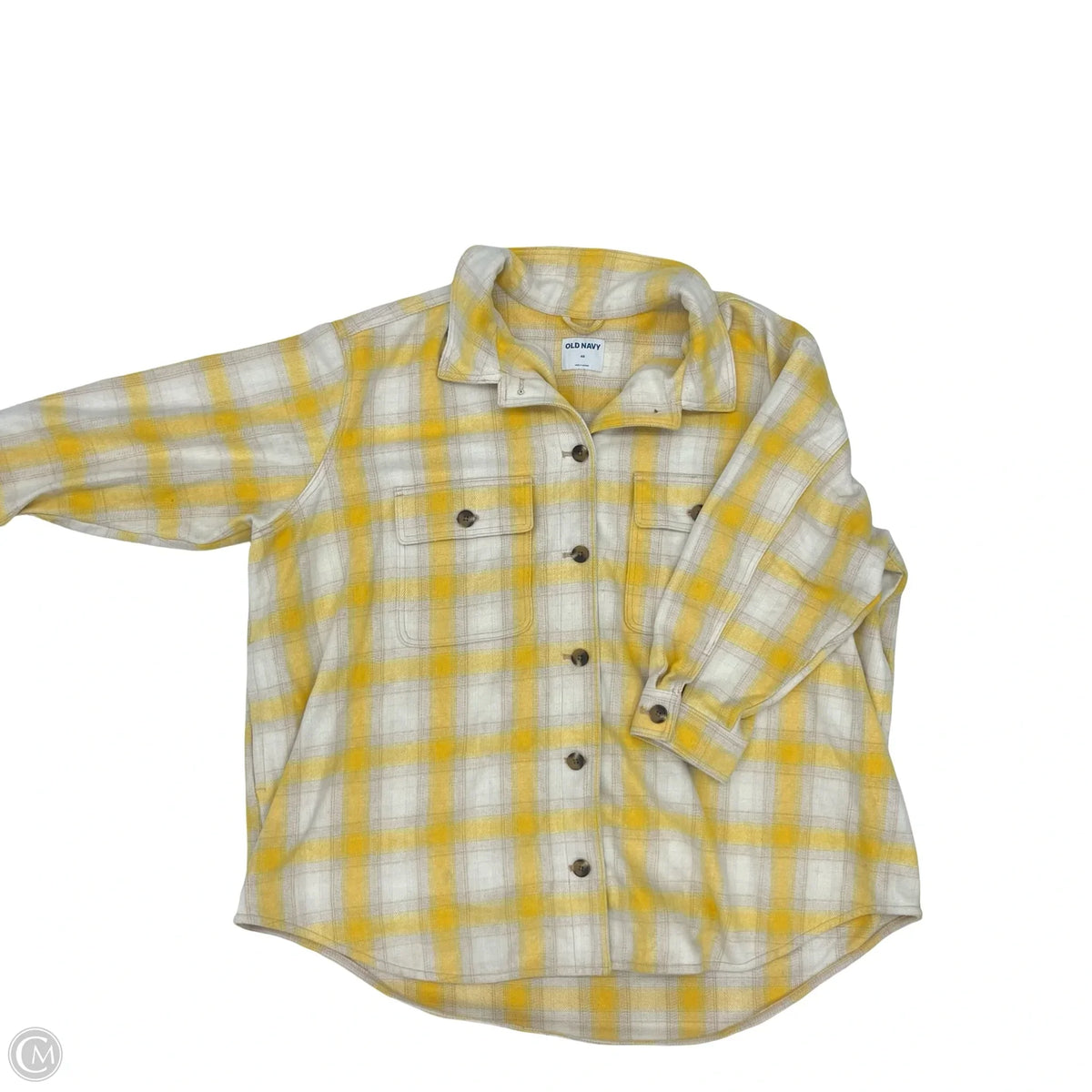 Jacket Shirt By Old Navy In Yellow, Size: 4x
