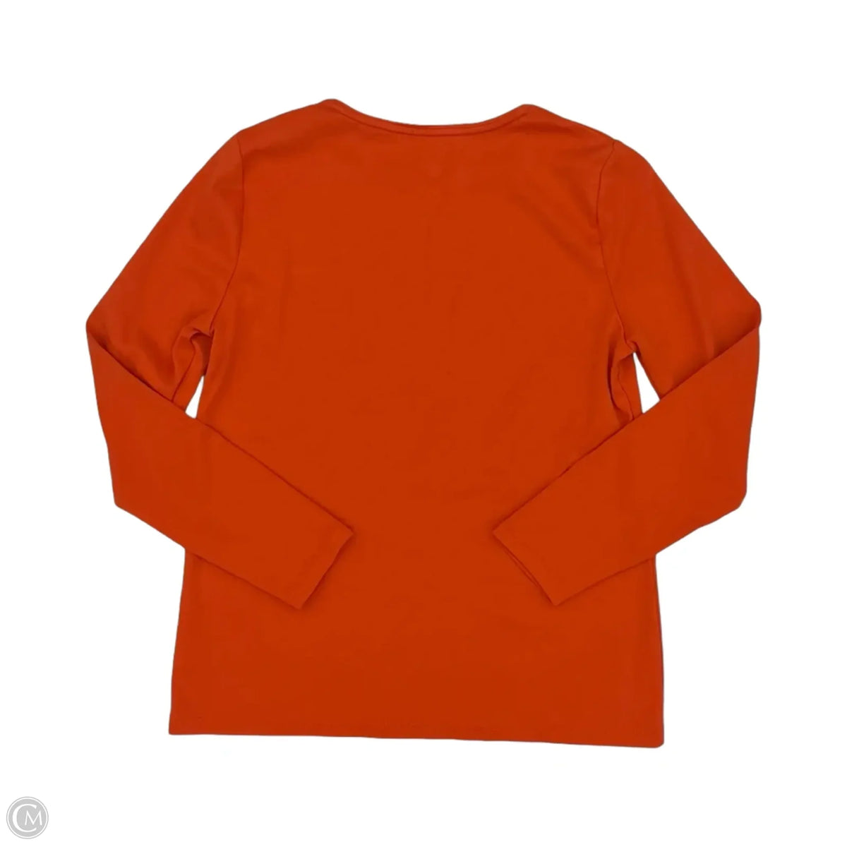 Top Long Sleeve Basic By Talbots In Orange, Size: Lp
