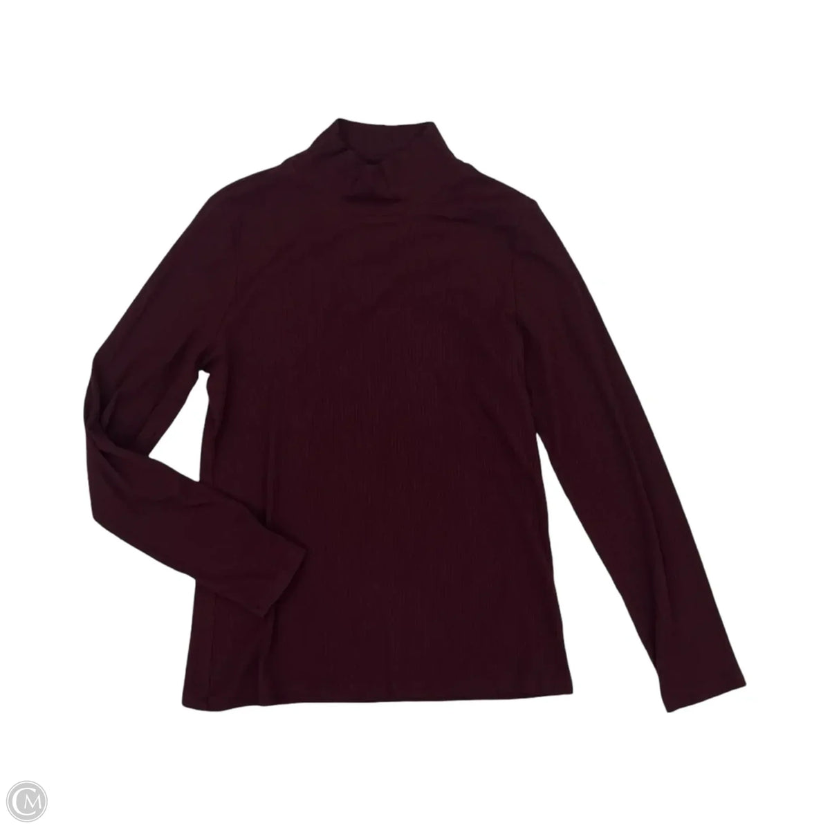 Top Long Sleeve By Talbots In Maroon, Size: M