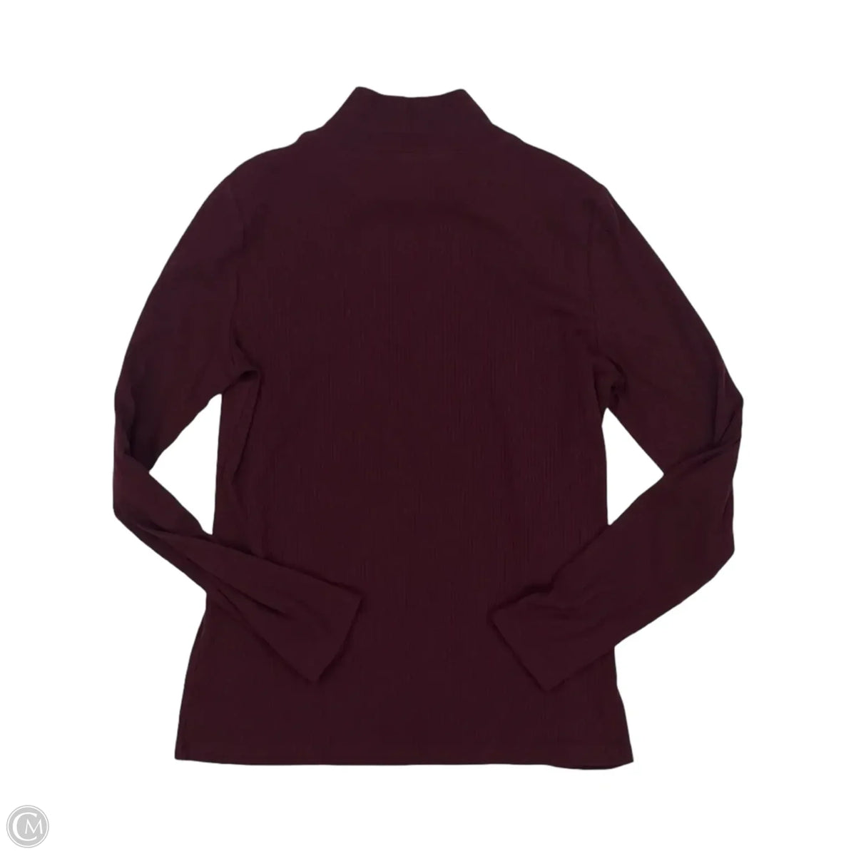 Top Long Sleeve By Talbots In Maroon, Size: M