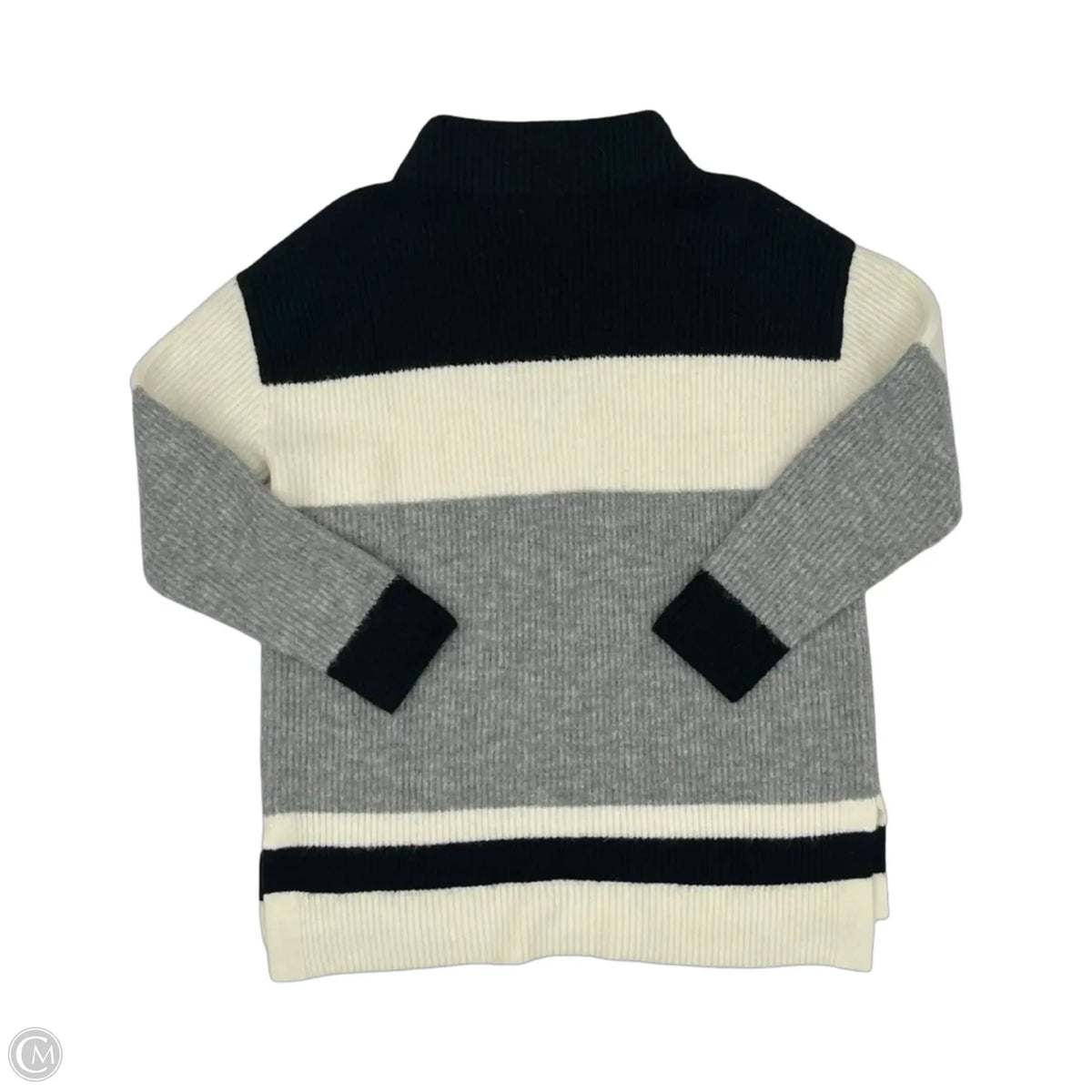 Sweater By Talbots In Black & White, Size: M