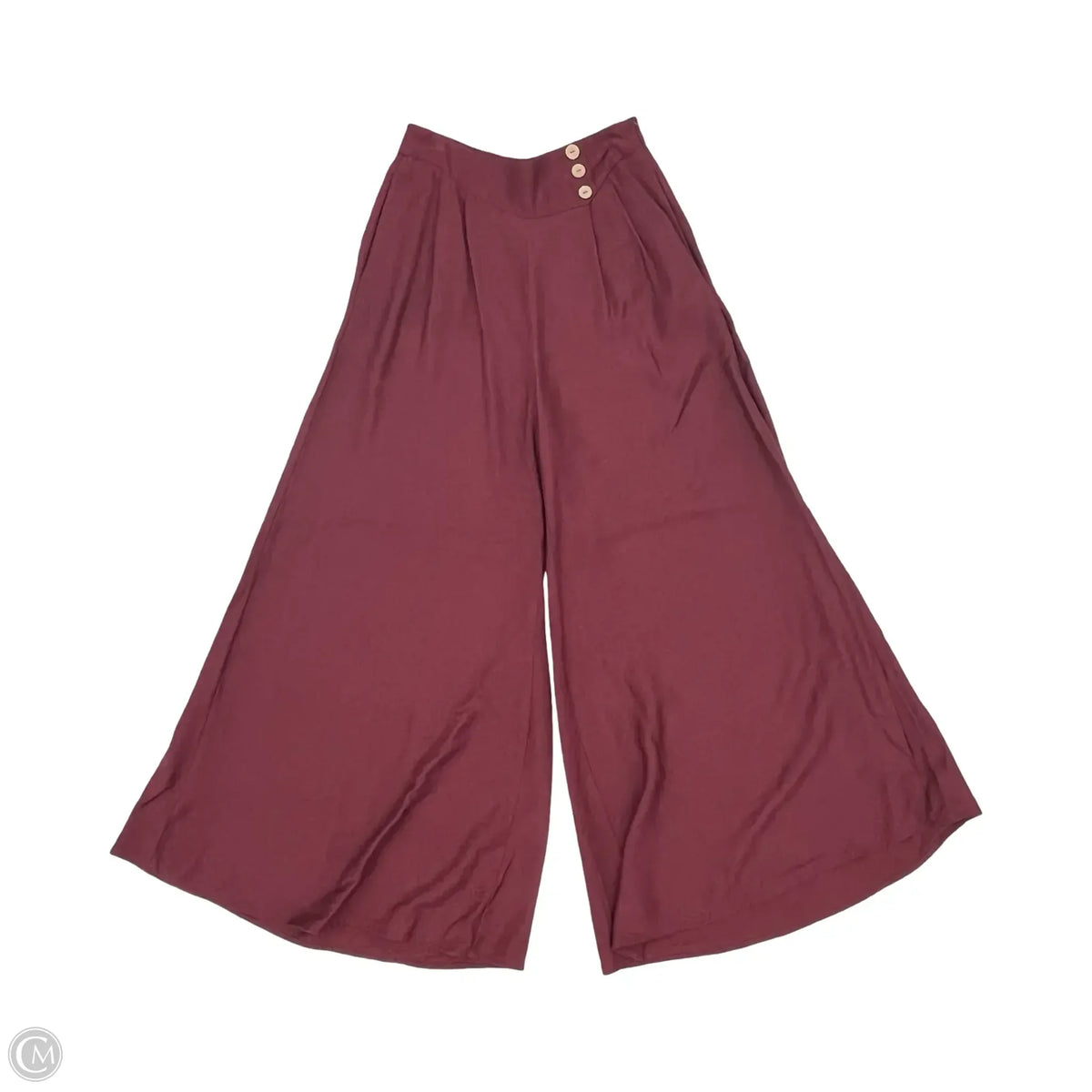 Pants Wide Leg By Cmf In Red, Size: S