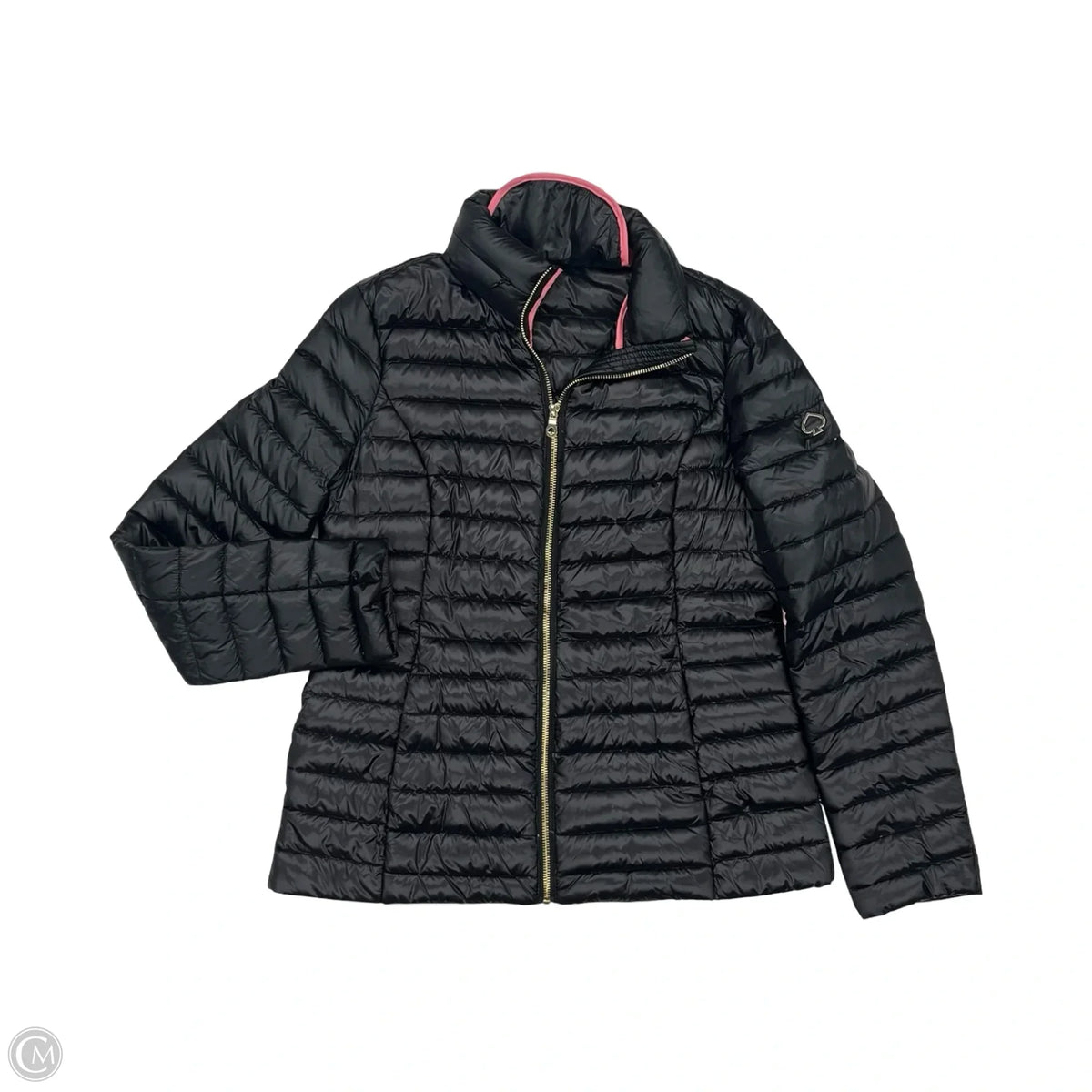 Jacket Designer By Kate Spade In Black, Size: S
