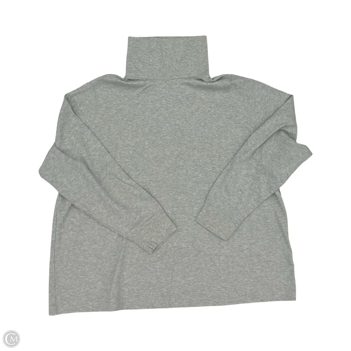 Top Long Sleeve By Lands End In Grey, Size: 2x