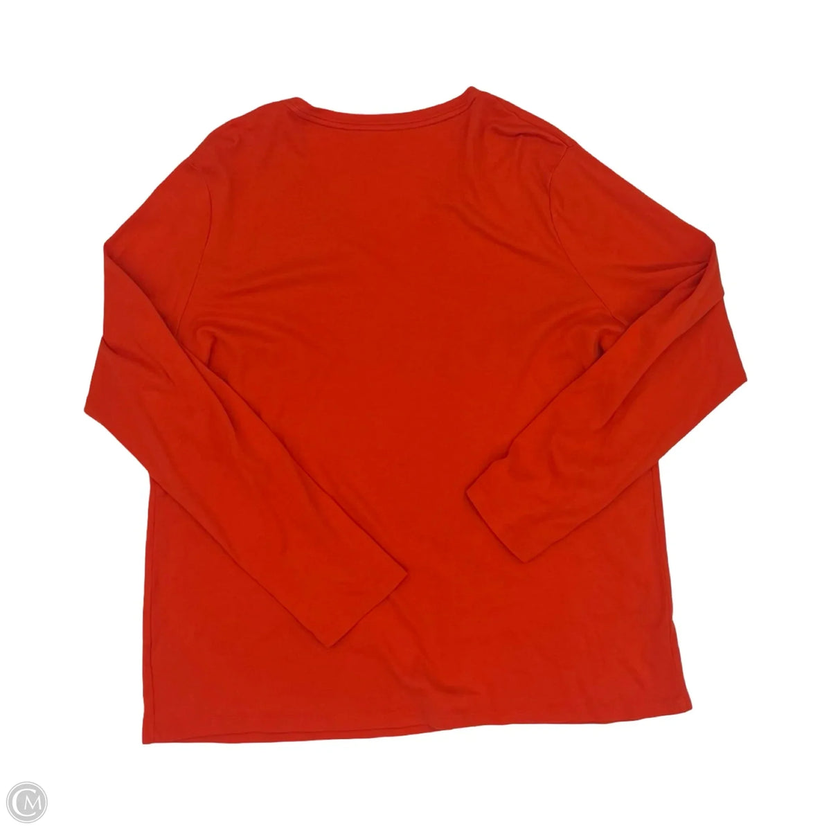 Top Long Sleeve Basic By Merona In Orange, Size: 3x