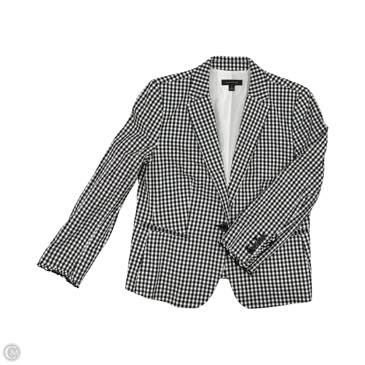 Blazer By Ann Taylor In Black & White, Size: M