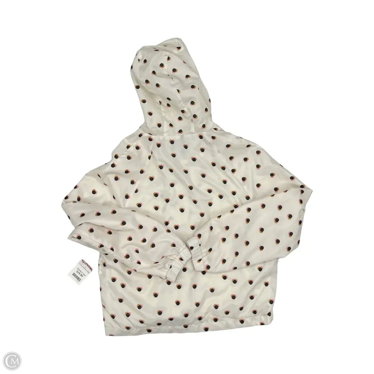 Jacket Windbreaker By Clothes Mentor In Cream, Size: M