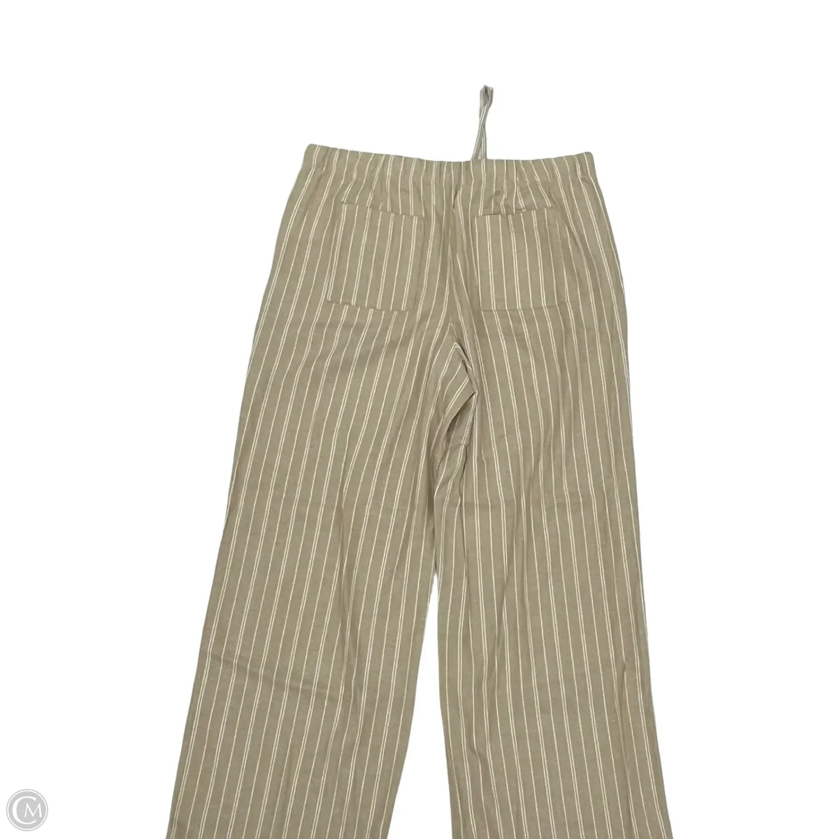 Pants Linen By Gap In Tan & White, Size: L