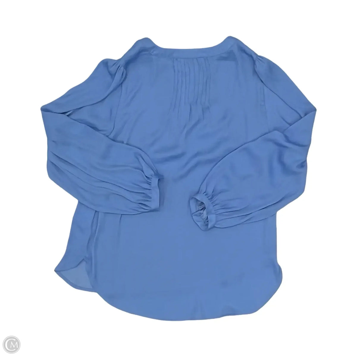 Blouse Long Sleeve By Nine West In Blue, Size: S