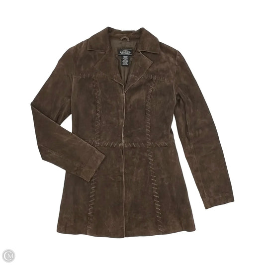 Jacket Leather By Sonoma In Brown, Size: Xs