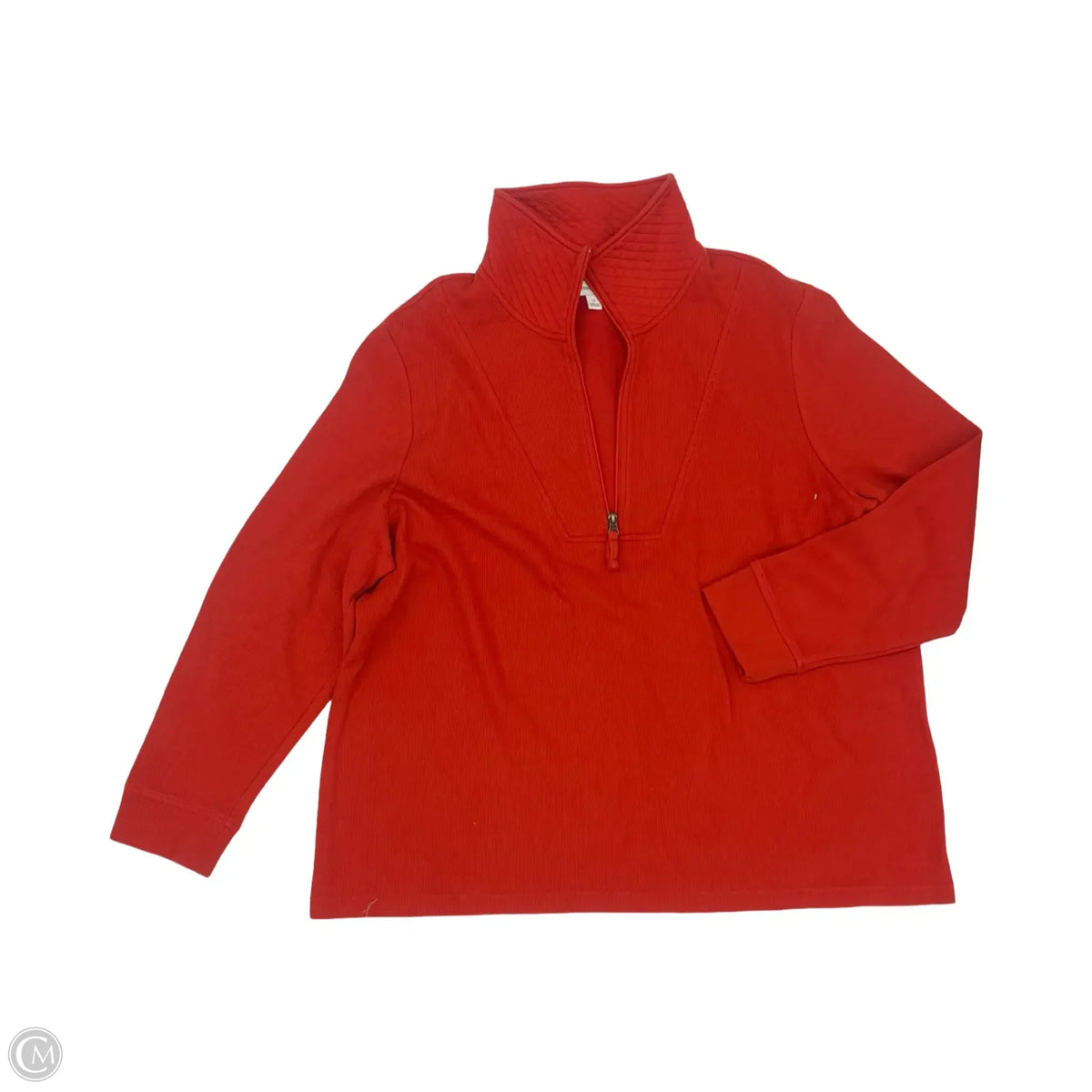 Top Long Sleeve By Studio Works In Red, Size: 3x