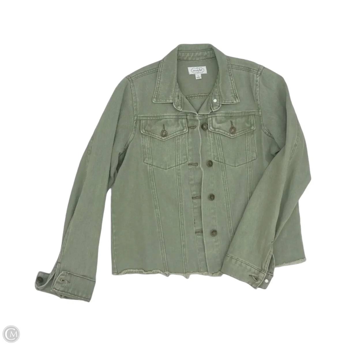 Jacket Denim By Mudpie In Green Denim, Size: S